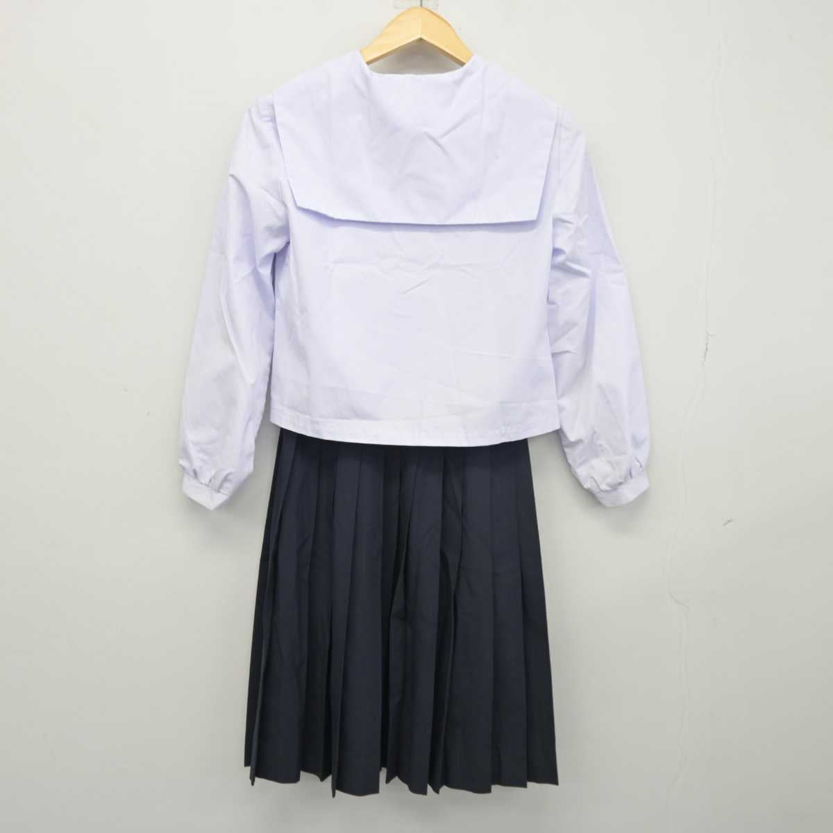 【中古】富山県 速星中学校  女子制服 3点 (セーラー服・スカート) sf045640