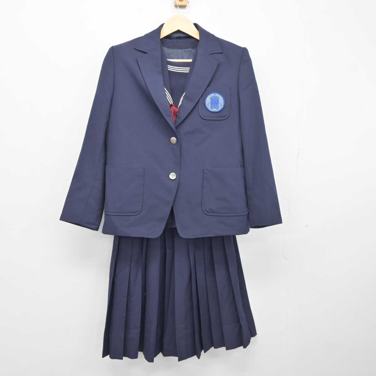 【中古】北海道 遺愛女子高等学校 女子制服 5点 (ブレザー・セーラー服・スカート) sf045641