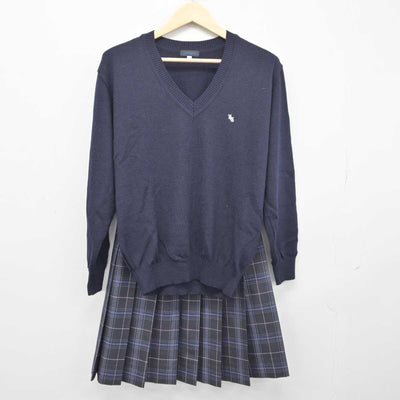 【中古】神奈川県 柏木学園高等学校 女子制服 4点 (ブレザー・ニット・スカート) sf045644