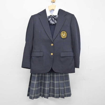 【中古】東京都 東京成徳大学高等学校 女子制服 5点 (ブレザー・シャツ・ニットベスト・スカート) sf045655