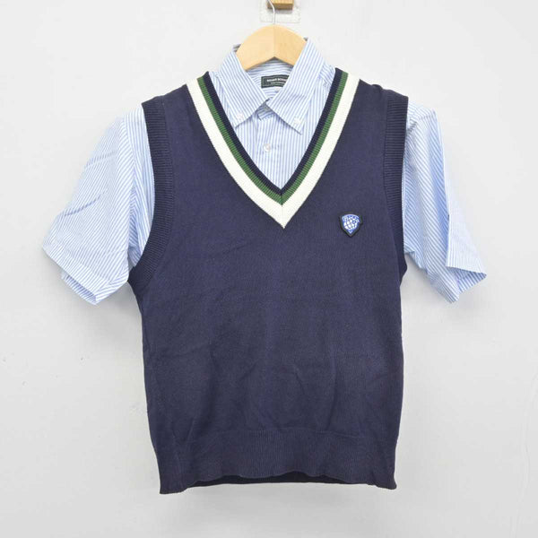 【中古】福岡県 柳川高等学校 男子制服 2点 (シャツ・ニットベスト) sf045662 | 中古制服通販パレイド