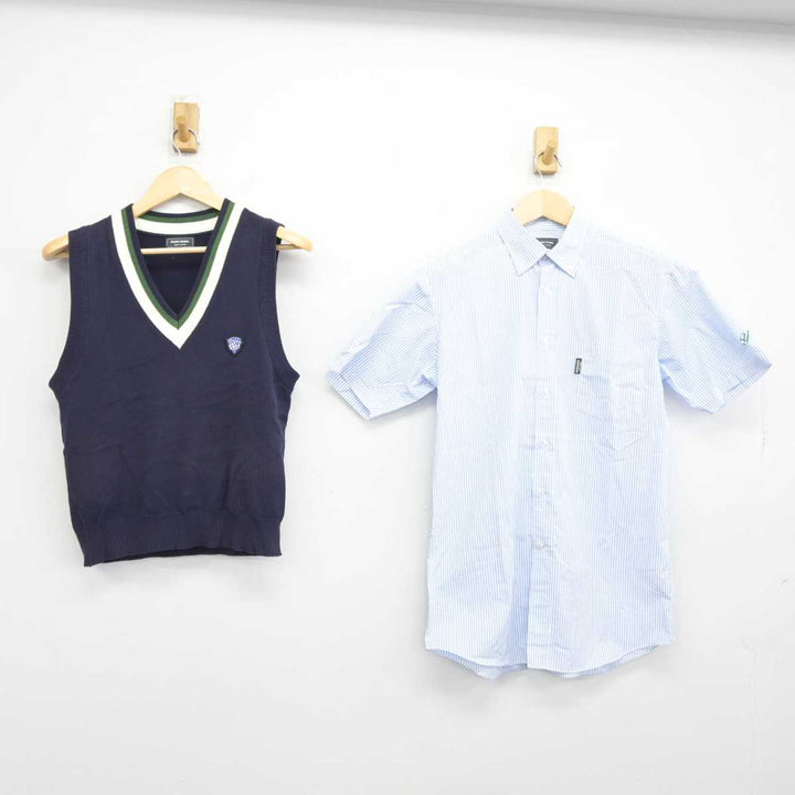 【中古】福岡県 柳川高等学校 男子制服 2点 (シャツ・ニットベスト) sf045662 | 中古制服通販パレイド