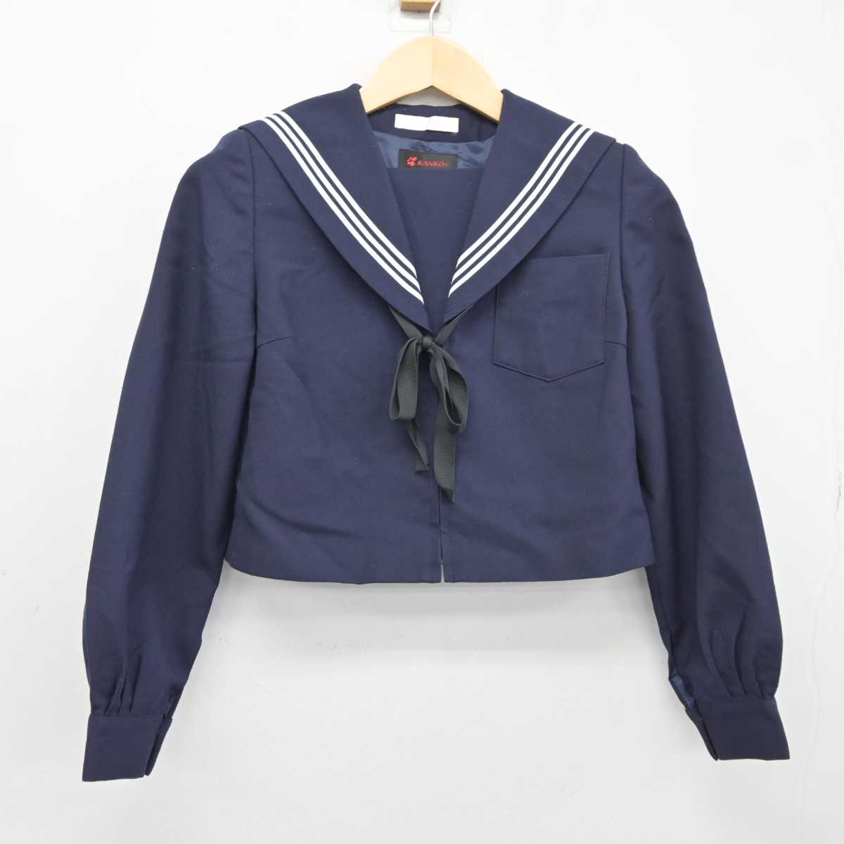 【中古】愛知県 丹陽中学校 女子制服 3点 (セーラー服・スカート) sf045667