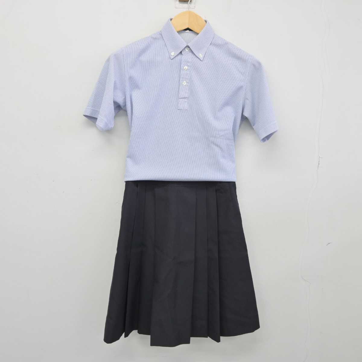 【中古】北海道 札幌藻岩高等学校 女子制服 3点 (シャツ・スカート) sf045668