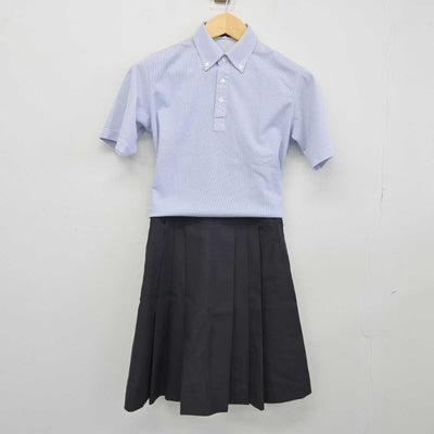 【中古】北海道 札幌藻岩高等学校 女子制服 3点 (シャツ・スカート) sf045668