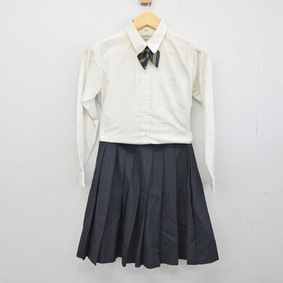 【中古】富山県 龍谷富山高等学校 女子制服 5点 (ブレザー・ニット・シャツ・スカート) sf045671