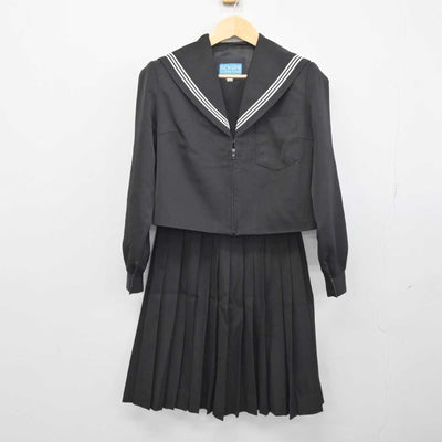 【中古】愛知県 足助中学校 女子制服 2点 (セーラー服・スカート) sf045678