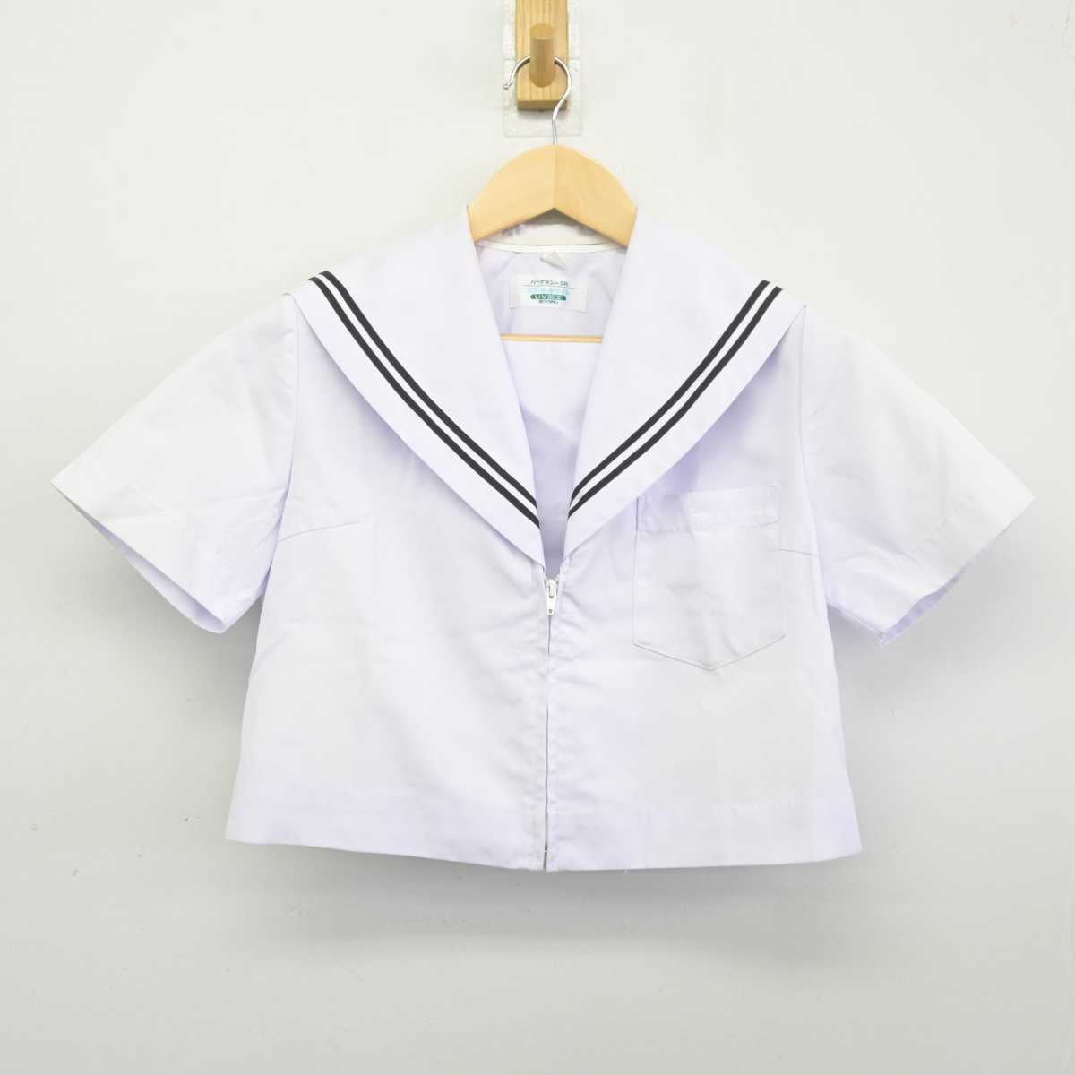 【中古】愛知県 足助中学校 女子制服 2点 (セーラー服・スカート) sf045679