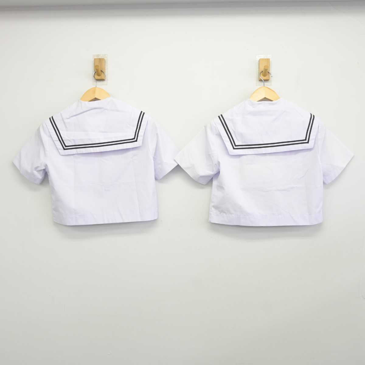 【中古】愛知県 足助中学校 女子制服 2点 (セーラー服) sf045680