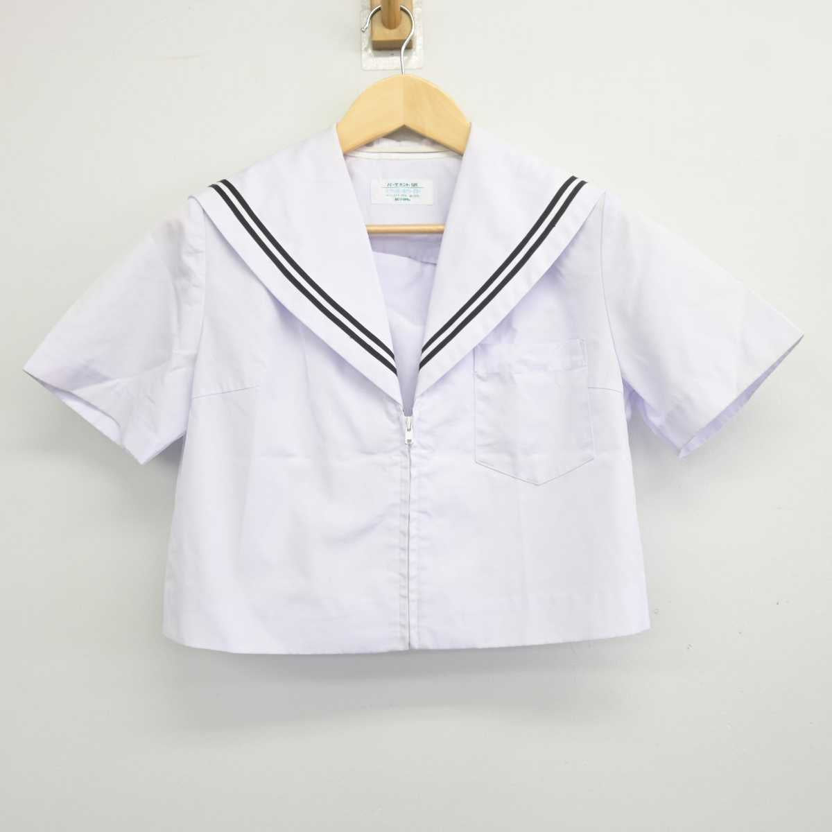 【中古】愛知県 足助中学校 女子制服 2点 (セーラー服) sf045680