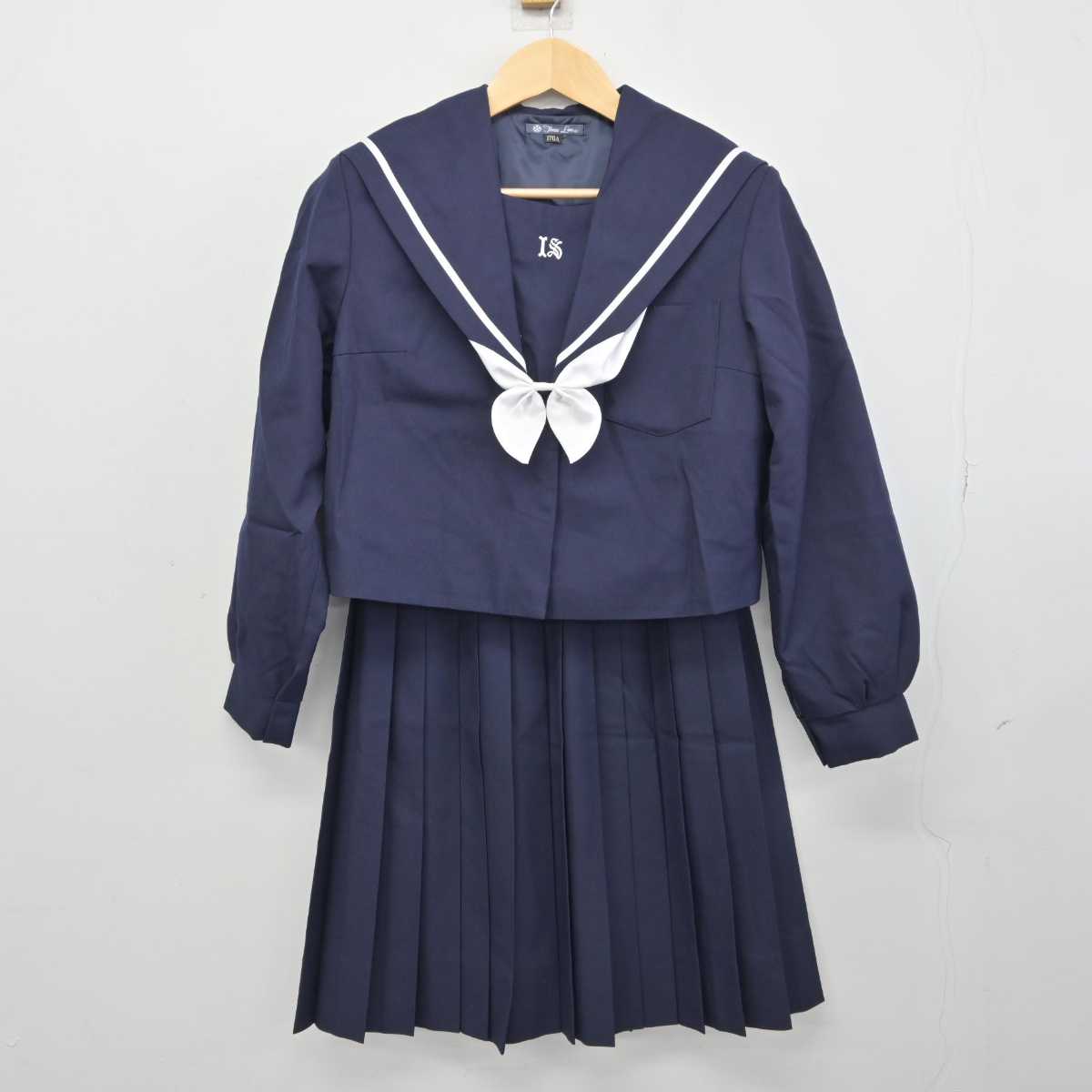 【中古】大阪府 一丘中学校 女子制服 3点 (セーラー服・スカート) sf045681