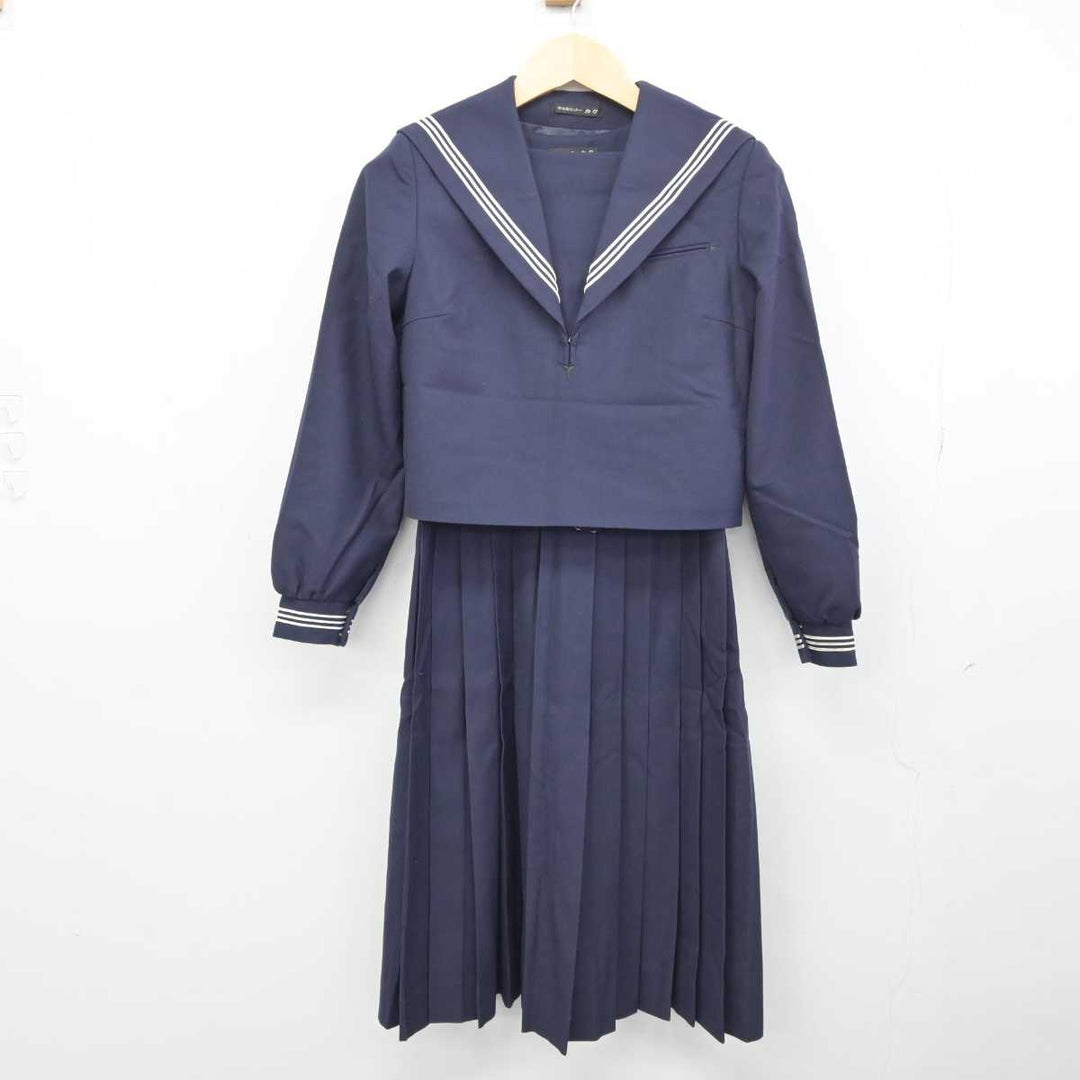 中古】福岡県 百道中学校 女子制服 2点 (セーラー服・ジャンパースカート) sf045683 | 中古制服通販パレイド