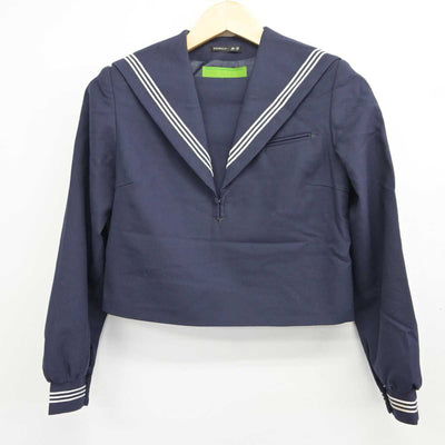 【中古】福岡県 百道中学校 女子制服 2点 (セーラー服・ジャンパースカート) sf045683