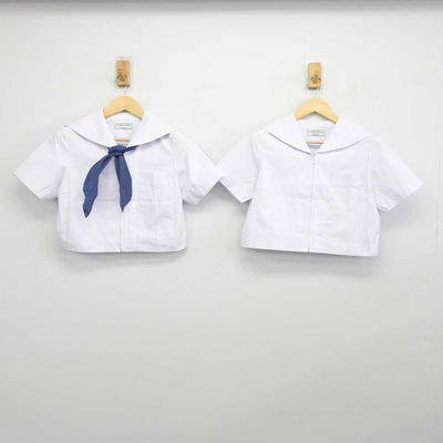 【中古】福岡県 修猷館高等学校 女子制服 4点 (セーラー服・スカート) sf045685