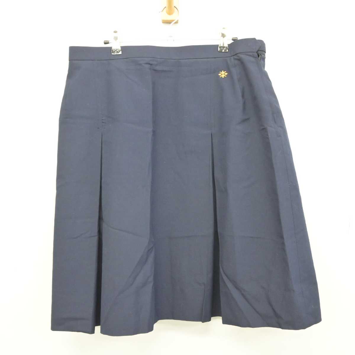 【中古】埼玉県 松山中学校 女子制服 3点 (ベスト・シャツ・スカート) sf045691