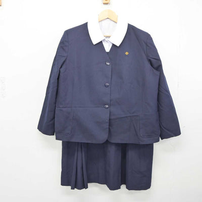 【中古】埼玉県 松山中学校 女子制服 4点 (ブレザー・ベスト・シャツ・スカート) sf045692