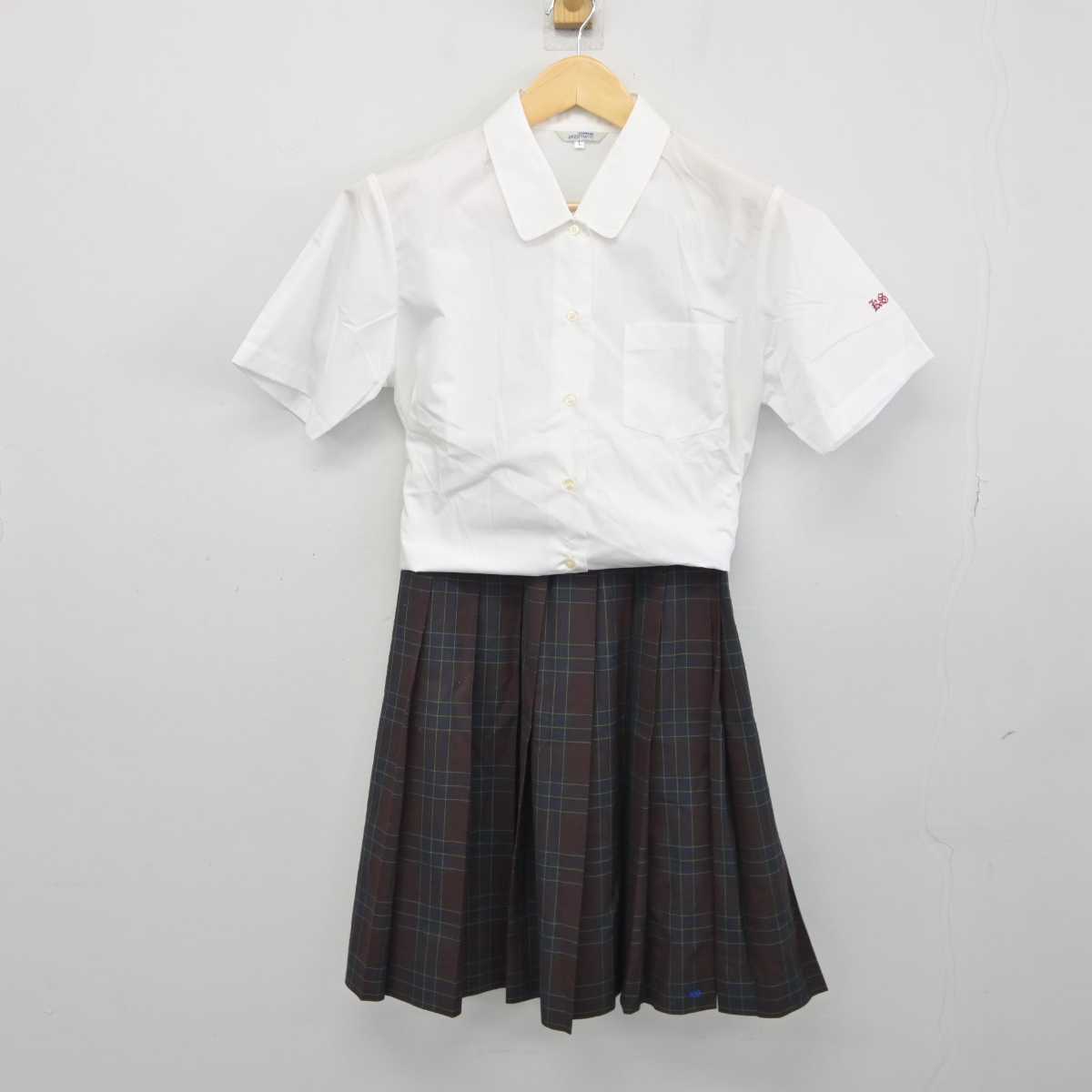 【中古】埼玉県 柏崎総合高等学校 女子制服 3点 (シャツ・スカート) sf045694