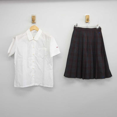 【中古】埼玉県 柏崎総合高等学校 女子制服 3点 (シャツ・スカート) sf045694