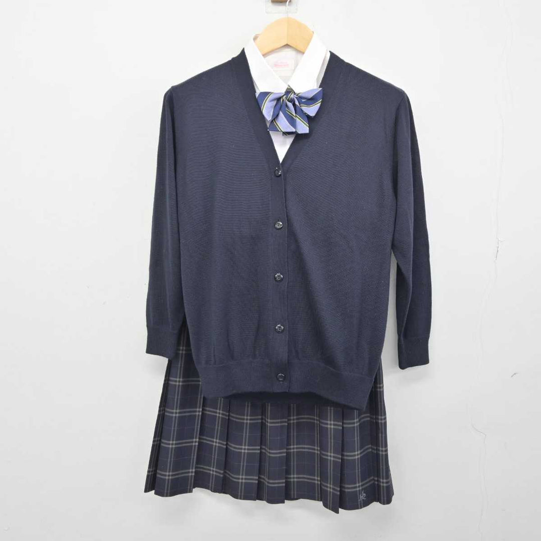 【中古】千葉県 柏陵高等学校 女子制服 5点 (ブレザー・ニット・シャツ・スカート) sf045711