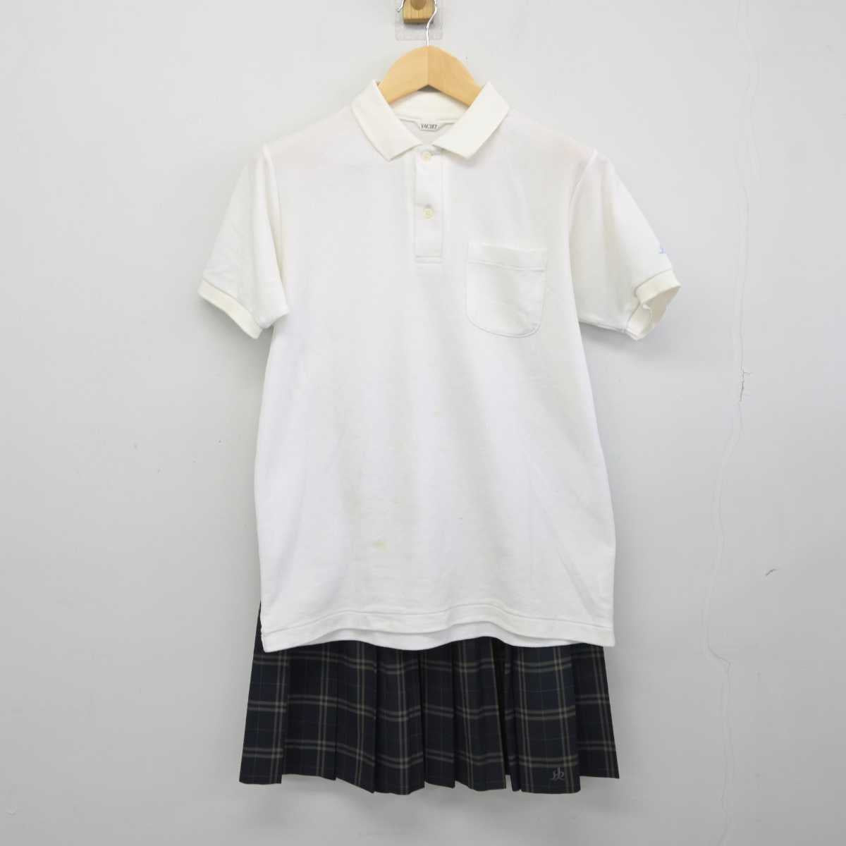 【中古】千葉県 柏陵高等学校 女子制服 2点 (シャツ・スカート) sf045712