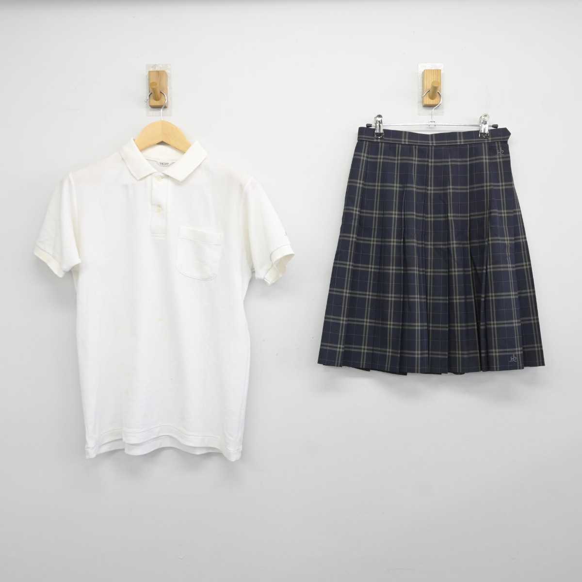 【中古】千葉県 柏陵高等学校 女子制服 2点 (シャツ・スカート) sf045712