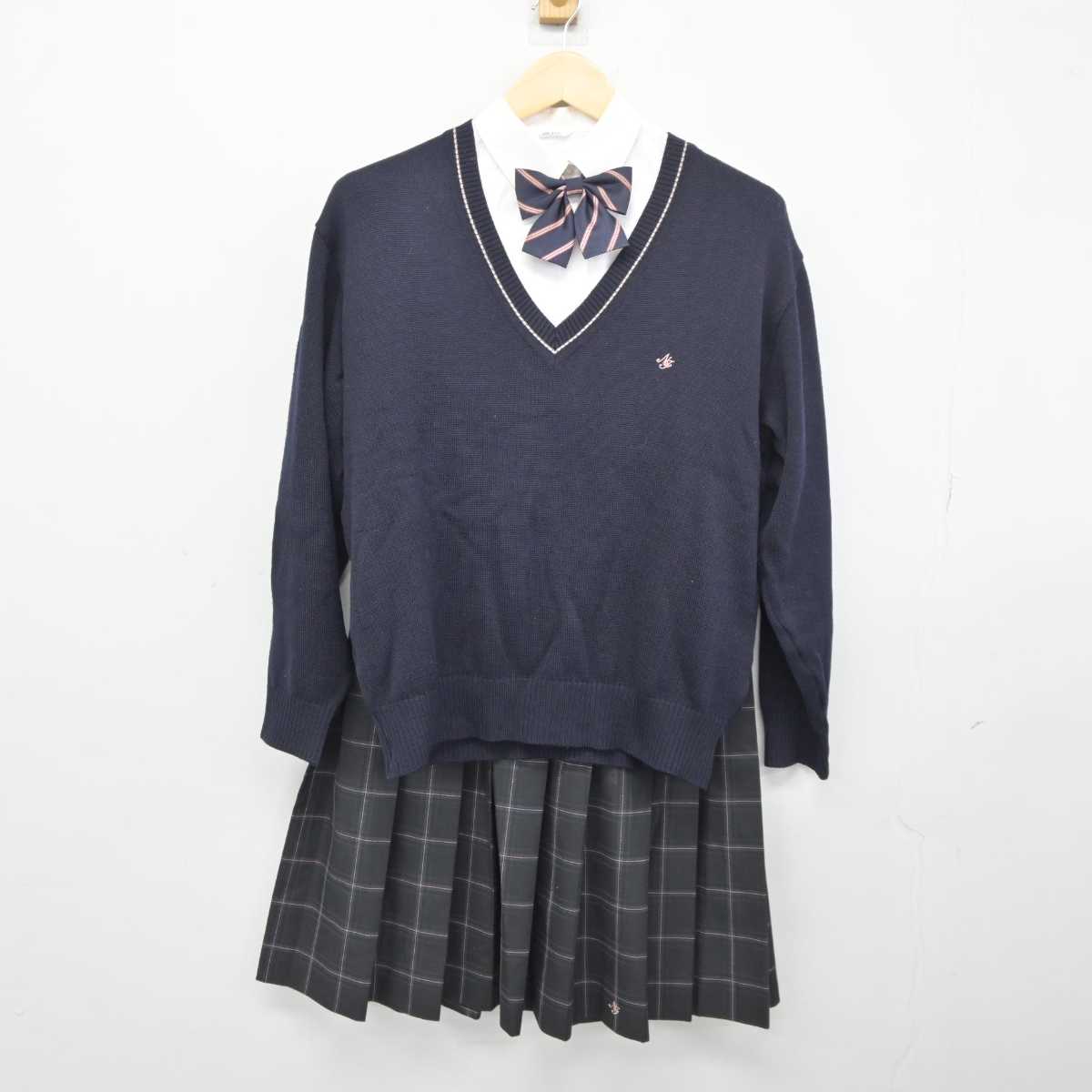 中古】神奈川県 日本大学藤沢高等学校 女子制服 5点 (ブレザー・ニット・シャツ・スカート) sf045722 | 中古制服通販パレイド