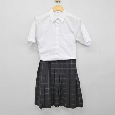 【中古】神奈川県 日本大学藤沢高等学校 女子制服 3点 (ニットベスト・シャツ・スカート) sf045724