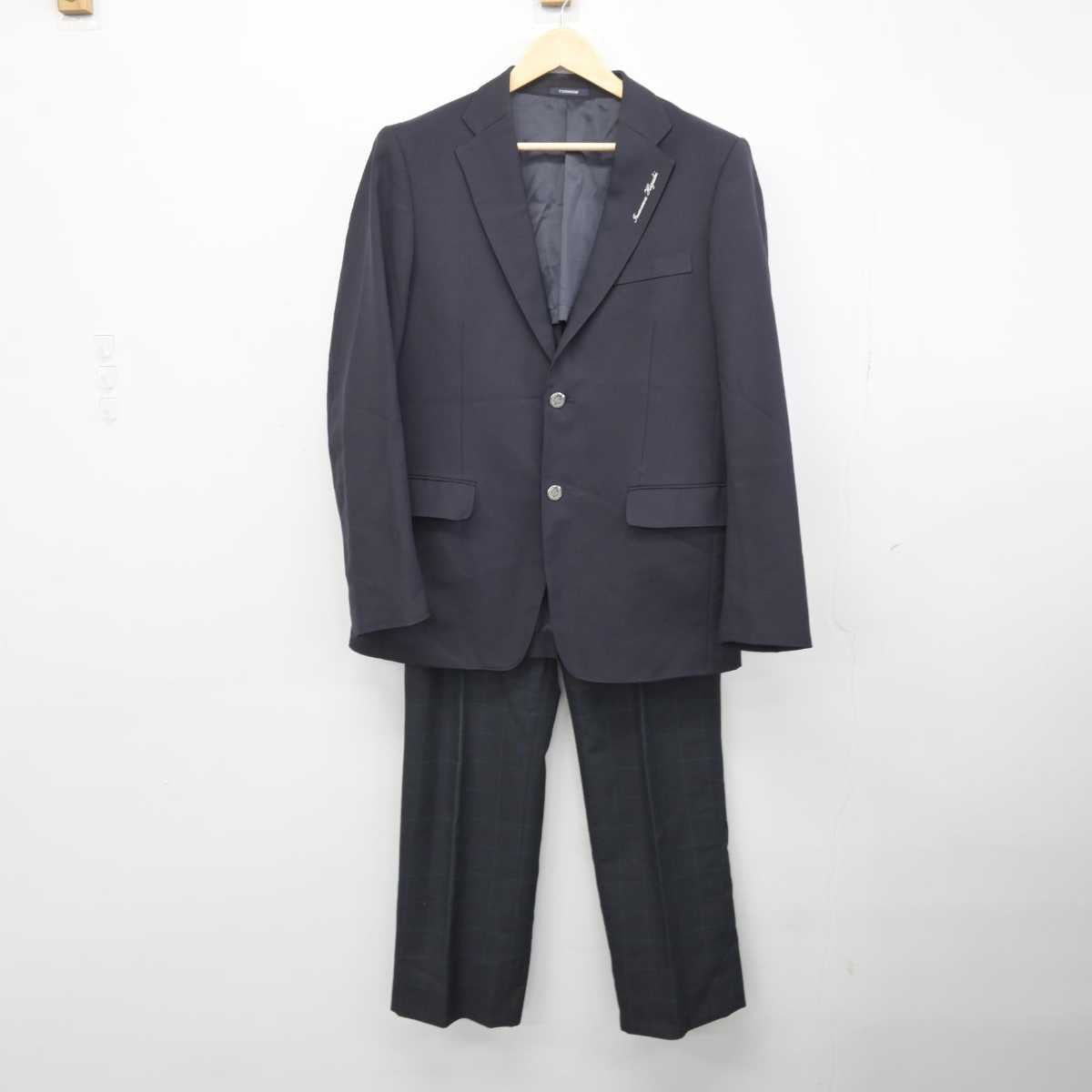 【中古】愛知県 稲沢東高等学校 男子制服 2点 (ブレザー・ズボン) sf045726