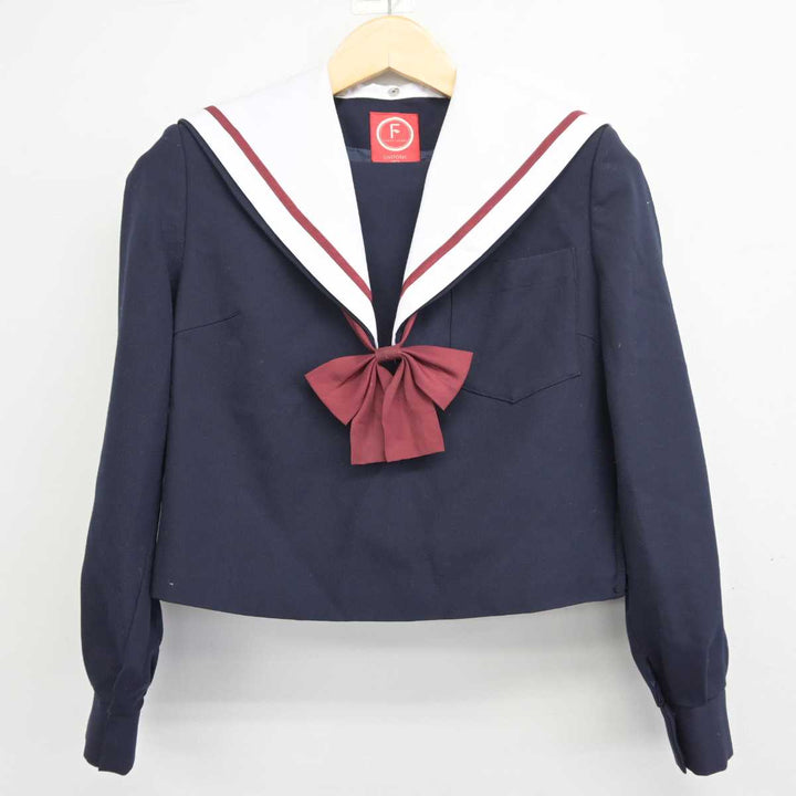 【中古】愛知県 稲沢市立治郎丸中学校 女子制服 3点 (セーラー服・スカート) sf045727