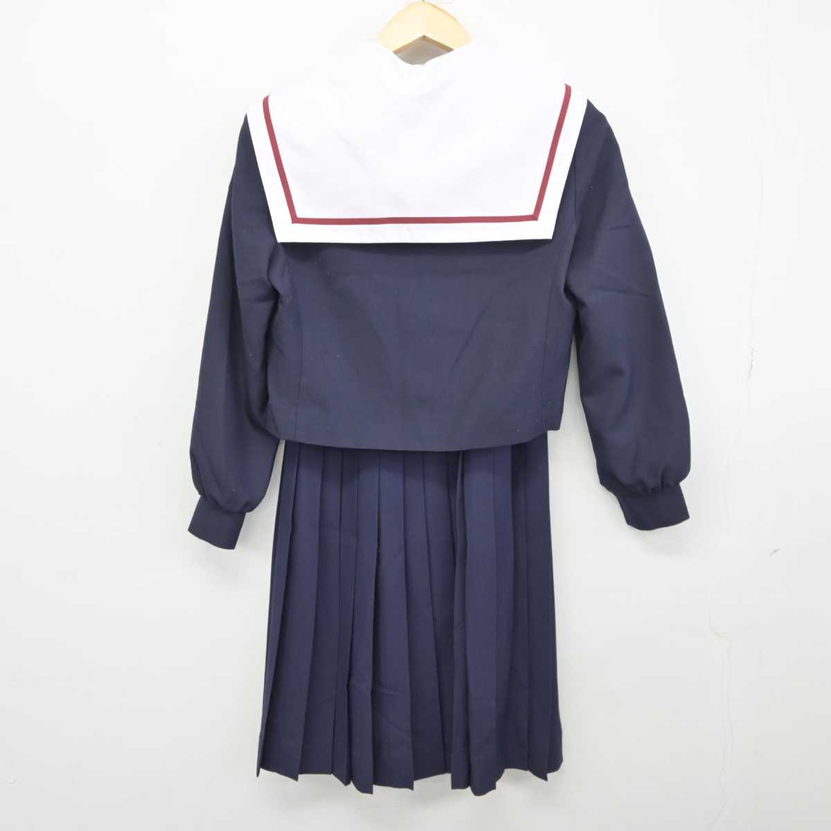 【中古】愛知県 稲沢市立治郎丸中学校 女子制服 2点 (セーラー服・スカート) sf045728