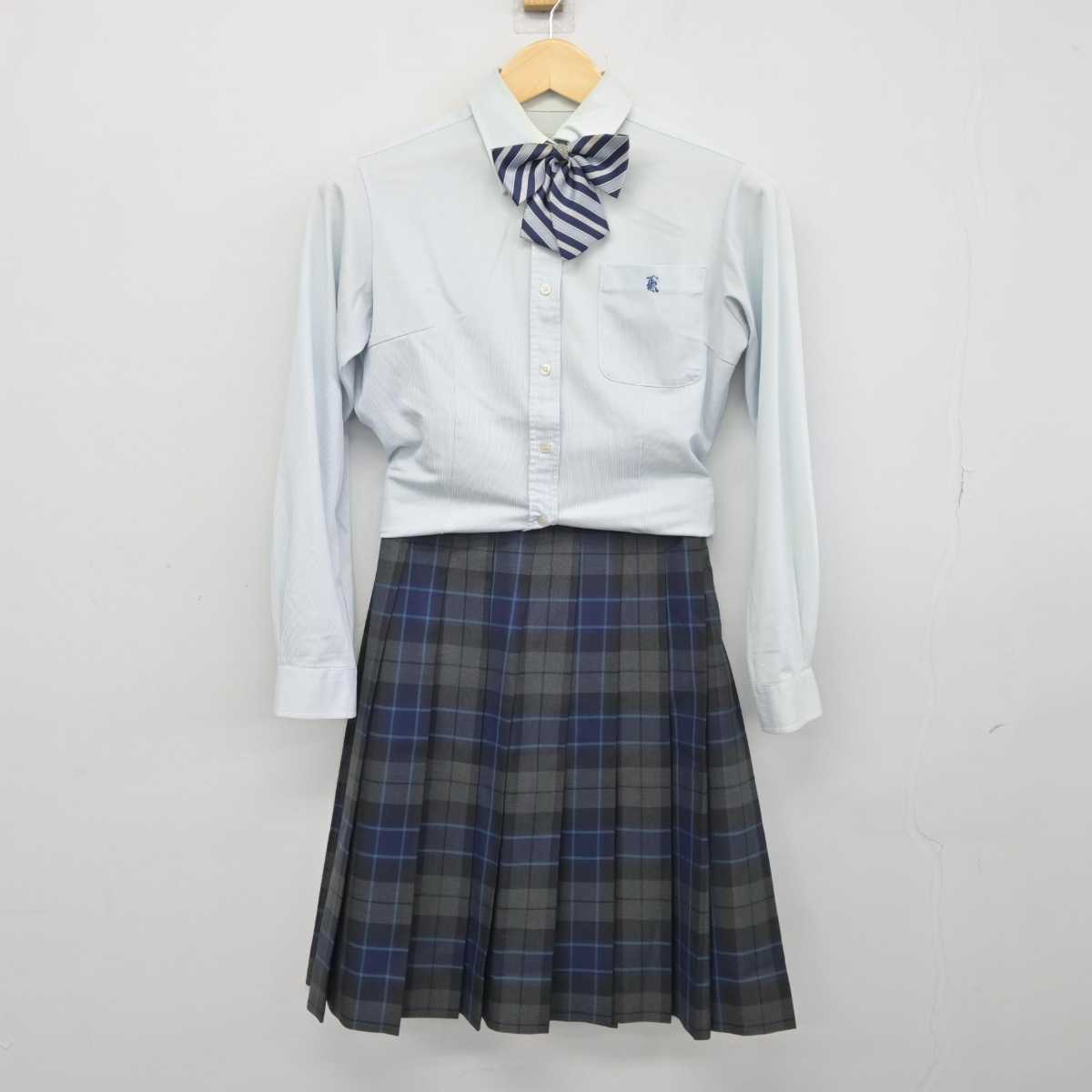 【中古】東京都 東洋大学 京北中学高等学校 女子制服 4点 (ブレザー・シャツ・スカート) sf045730