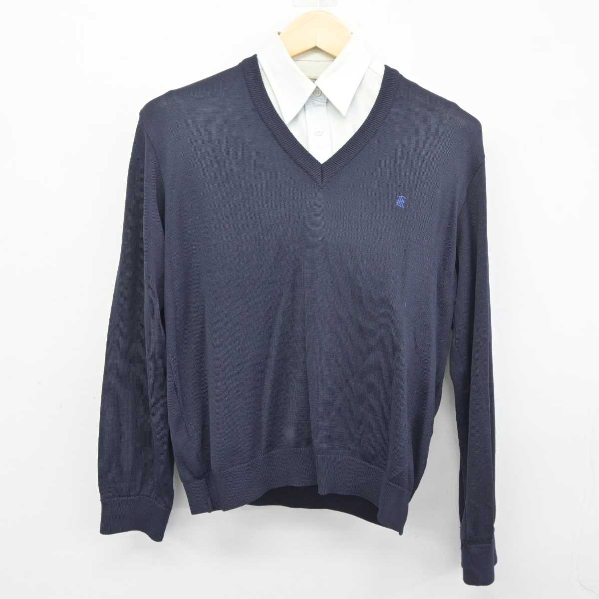 【中古】東京都 東洋大学 京北中学高等学校 女子制服 2点 (ニット・シャツ) sf045731