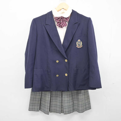 【中古】東京都 立川女子高等学校 女子制服 4点 (ブレザー・シャツ・スカート) sf045734