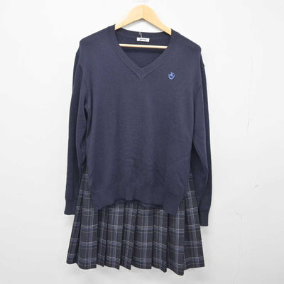 【中古】千葉県 柏市立柏高等学校 女子制服 4点 (ブレザー・ニット・スカート) sf045753