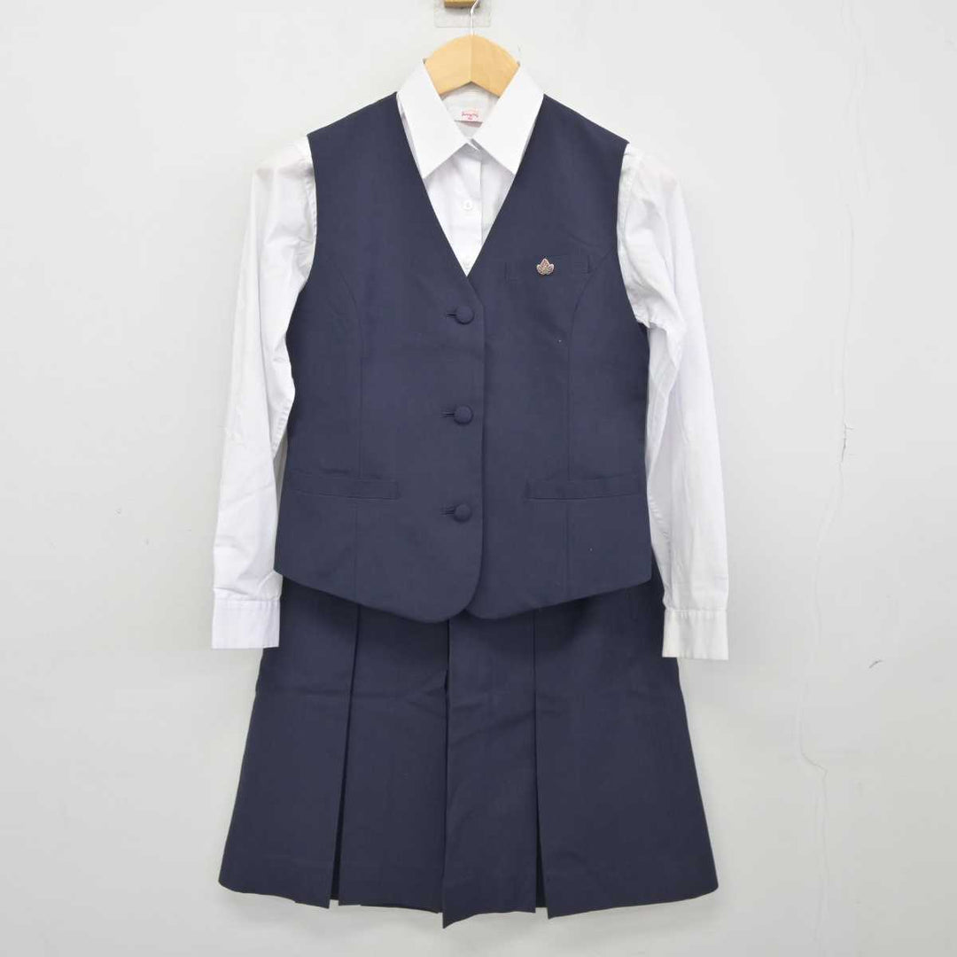 【中古】埼玉県 与野高等学校 女子制服 3点 (ベスト・シャツ・スカート) sf045763 | 中古制服通販パレイド