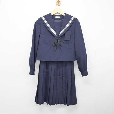 【中古】愛知県 木曽川中学校 女子制服 3点 (セーラー服・スカート) sf045768