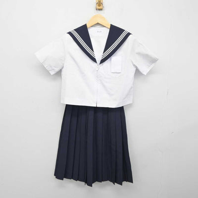 【中古】愛知県 木曽川中学校 女子制服 2点 (セーラー服・スカート) sf045771