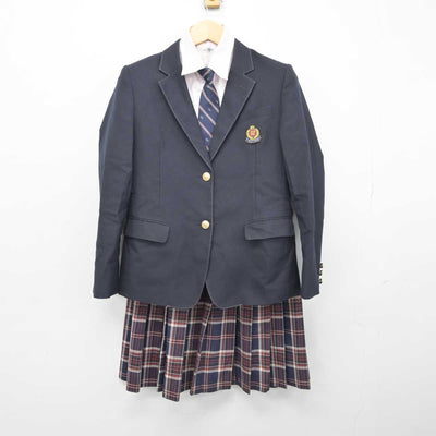 【中古】福岡県 福岡大学附属若葉高等学校 女子制服 4点 (ブレザー・シャツ・スカート) sf045785