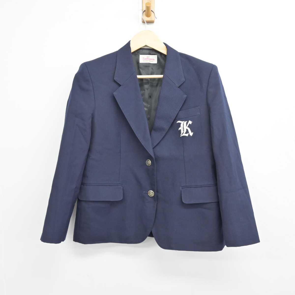 【中古】神奈川県 柏ケ谷中学校 女子制服 3点 (ブレザー・シャツ・スカート) sf045789