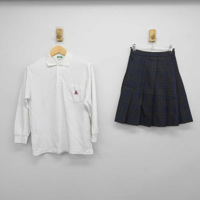 【中古】神奈川県 柏ケ谷中学校 女子制服 2点 (シャツ・スカート) sf045791