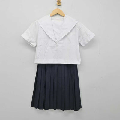 【中古】福岡県 三潴中学校 女子制服 2点 (セーラー服・スカート) sf045795