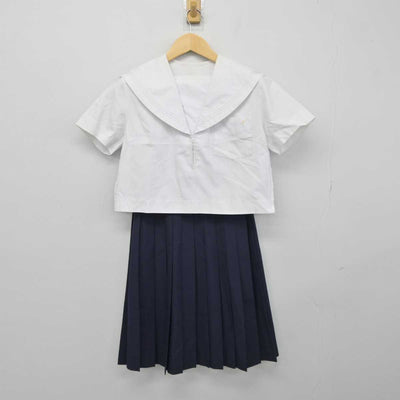 【中古】福岡県 三潴中学校 女子制服 3点 (セーラー服・スカート) sf045796