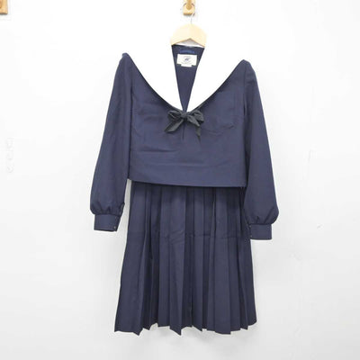 【中古】愛知県 知立中学校 女子制服 3点 (セーラー服・スカート) sf045798