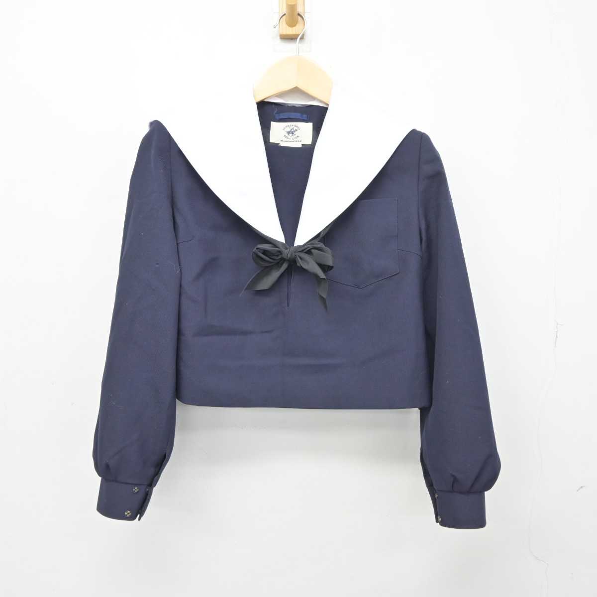 【中古】愛知県 知立中学校 女子制服 3点 (セーラー服・スカート) sf045798