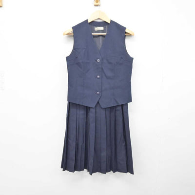 【中古】埼玉県 白幡中学校 女子制服 2点 (ベスト・スカート) sf045819