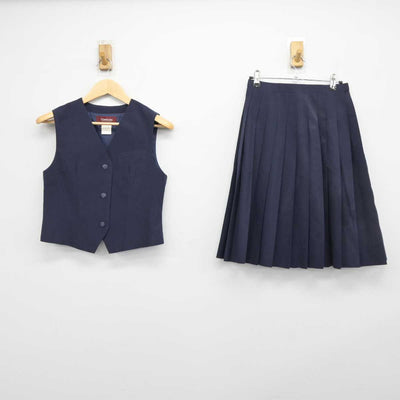 【中古】埼玉県 白幡中学校 女子制服 2点 (ベスト・スカート) sf045820