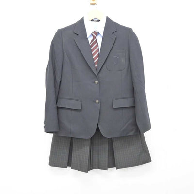 【中古】東京都 大成高等学校 女子制服 5点 (ブレザー・シャツ・ニット・スカート) sf045825