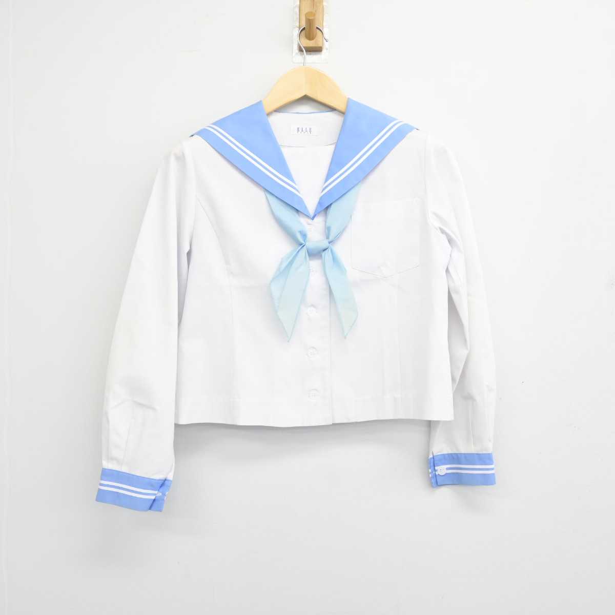 【中古】福島県 郡山第五中学校 女子制服 3点 (セーラー服) sf045841