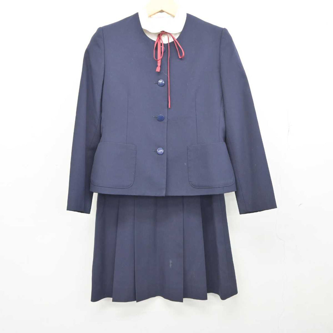 【中古】福島県 郡山第五中学校 女子制服 4点 (ブレザー・シャツ・スカート) sf045842