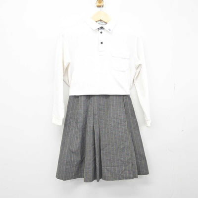 【中古】京都府 西京極中学校 女子制服 2点 (シャツ・スカート) sf045849